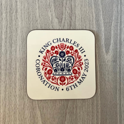 King Charles III Coronation Coaster | Coronation Gift | Coronation Souvenir