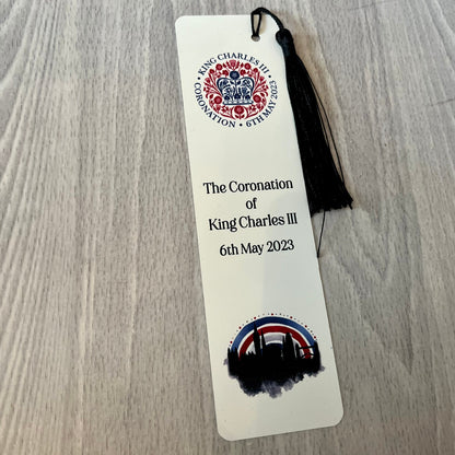 King Charles III Coronation Bookmark | Coronation 2023 Bookmark | Official Emblem | Coronation Keepsake