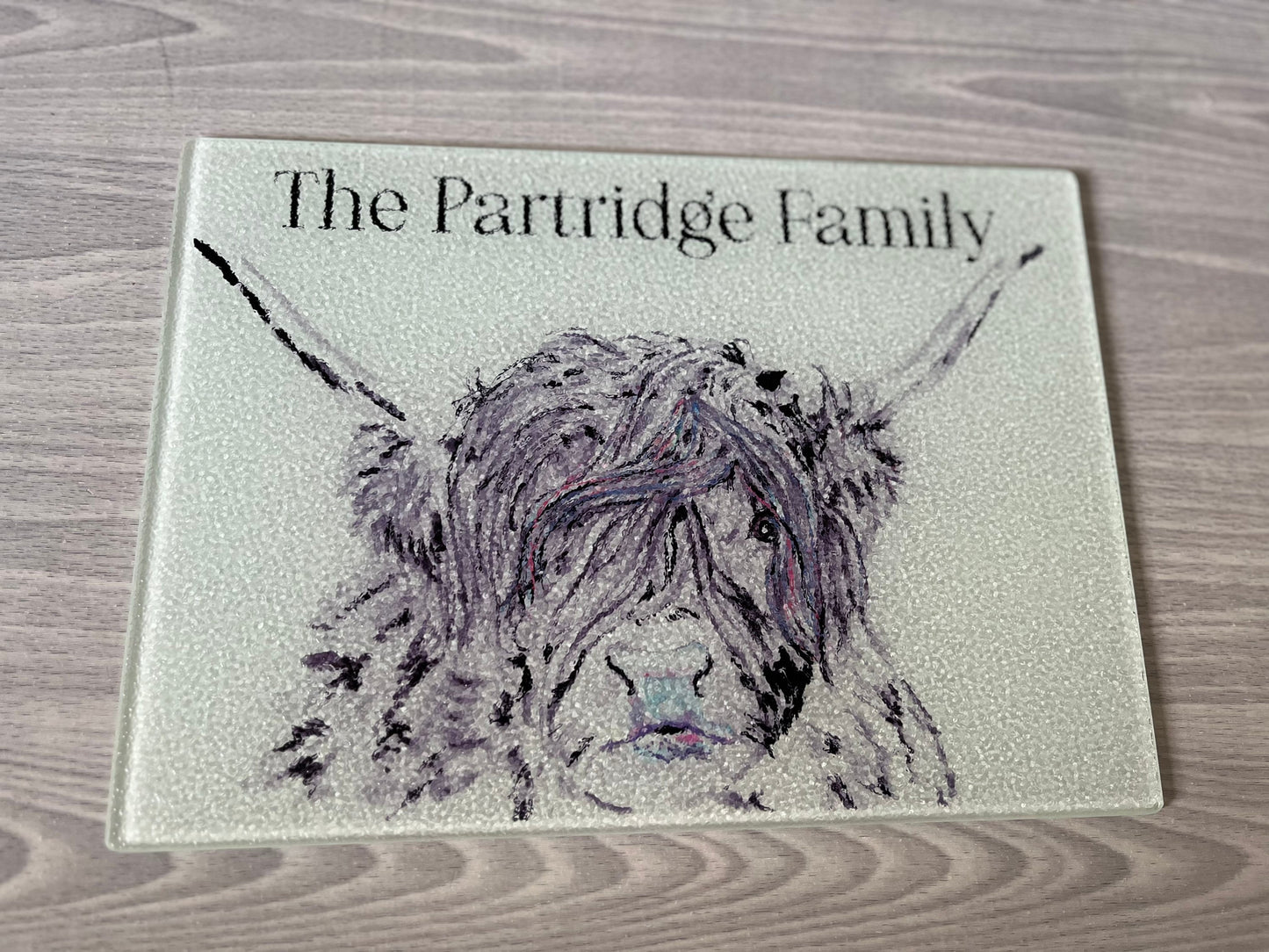 Highland Cattle Gift | Highland Cow Chopping Board | Highland Cattle Wedding Gift