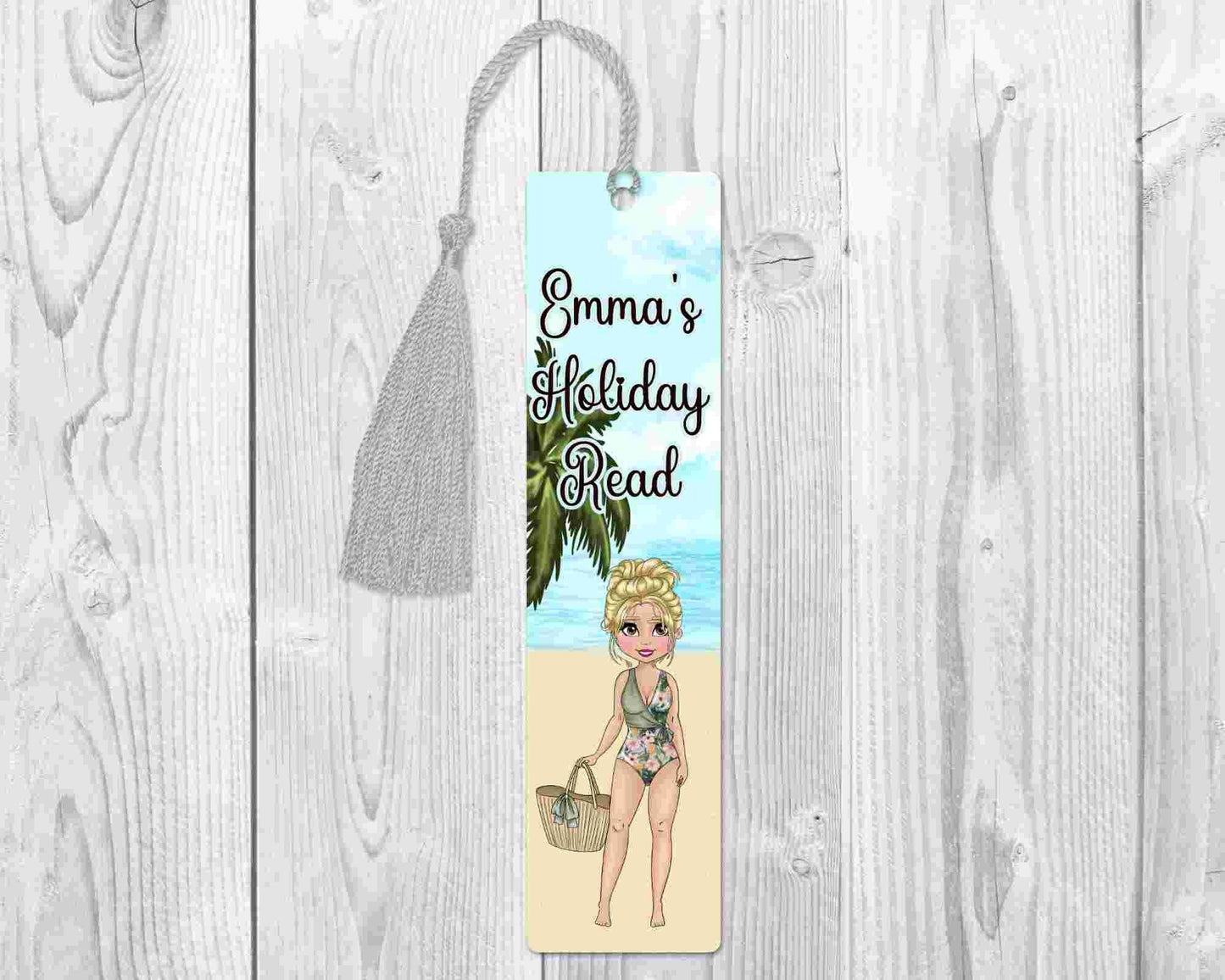 Personalised Beach Babe Bookmark | Summer Holiday Book | Personalised Bookmark | Personalised Holiday Bookmark | Hen Weekend Gift