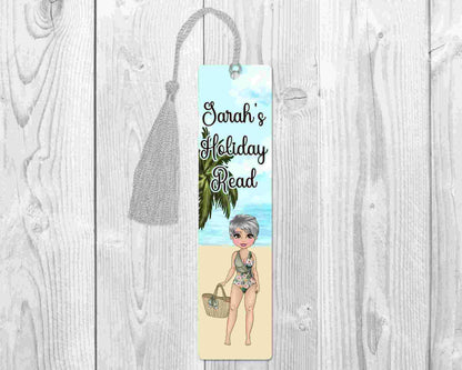 Personalised Beach Babe Bookmark | Summer Holiday Book | Personalised Bookmark | Personalised Holiday Bookmark | Hen Weekend Gift